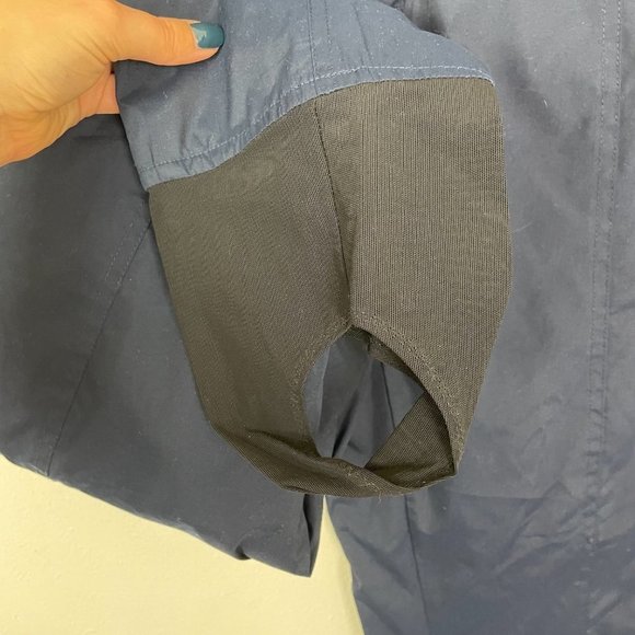 VTG Woman's Sz 8 Navy Blue Belted Stiletto Style Stirrup Snow Pants - Picture 3 of 7